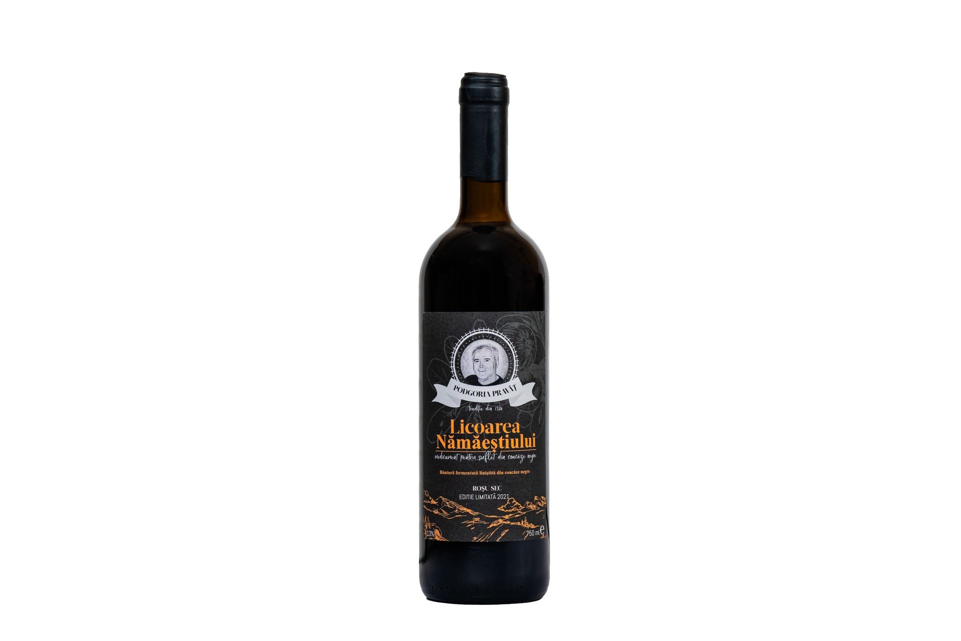 Sticla vin din coacaze negre sec